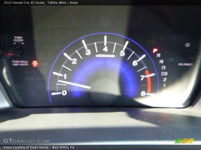 Taffeta White / Beige 2013 Honda Civic EX Sedan