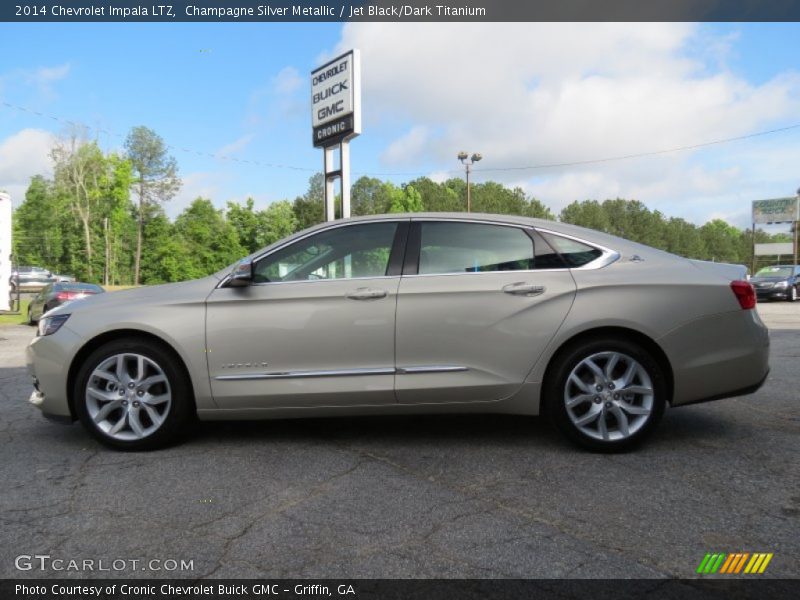 Champagne Silver Metallic / Jet Black/Dark Titanium 2014 Chevrolet Impala LTZ