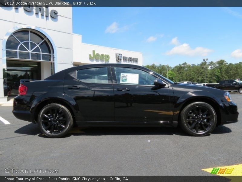 Black / Black 2013 Dodge Avenger SE V6 Blacktop