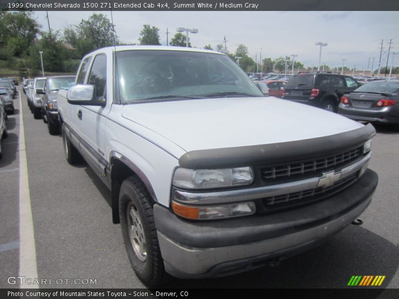 Summit White / Medium Gray 1999 Chevrolet Silverado 1500 Z71 Extended Cab 4x4