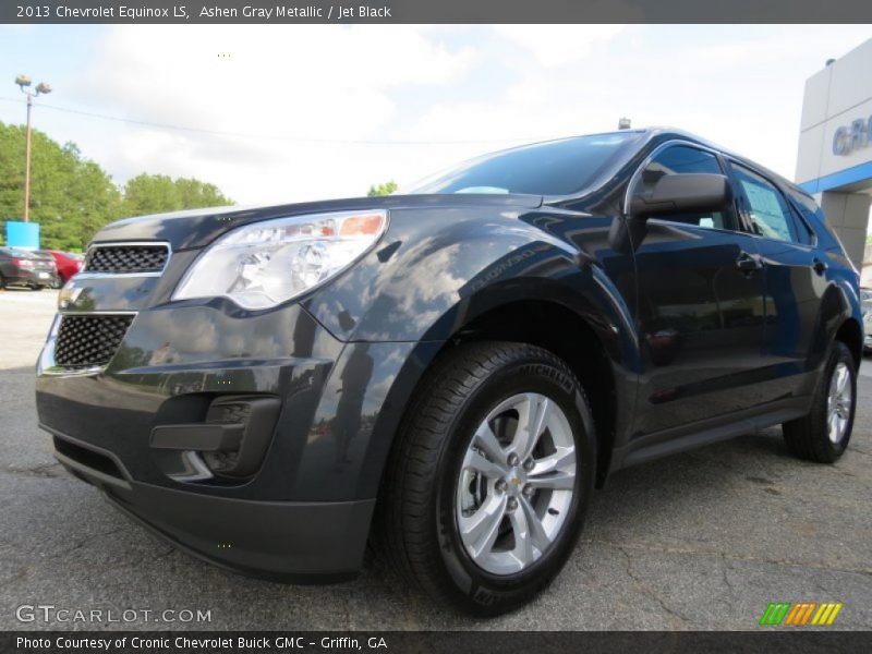 Ashen Gray Metallic / Jet Black 2013 Chevrolet Equinox LS