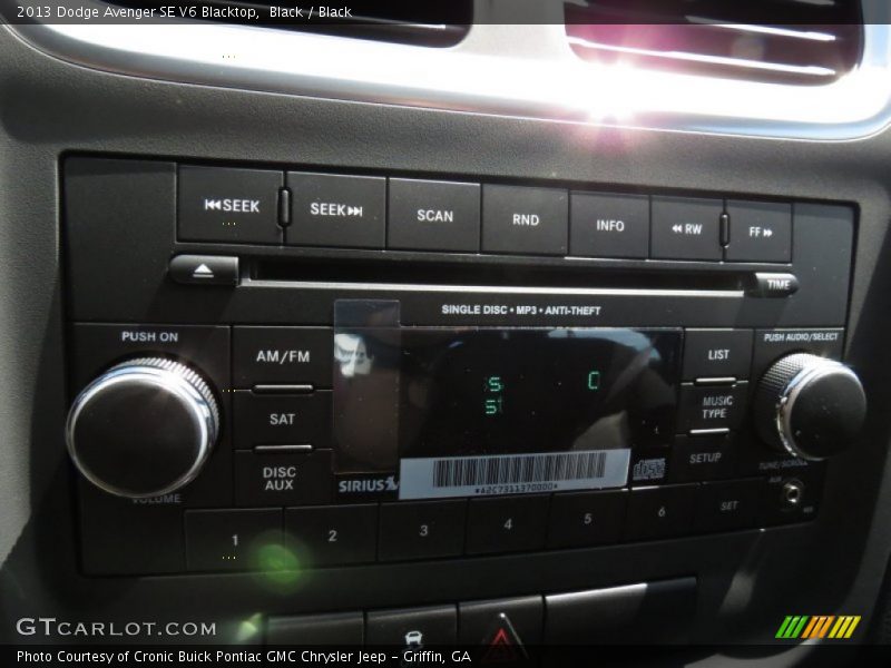 Black / Black 2013 Dodge Avenger SE V6 Blacktop