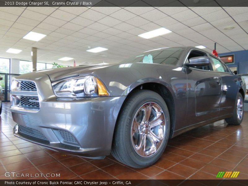 Granite Crystal / Black 2013 Dodge Charger SE