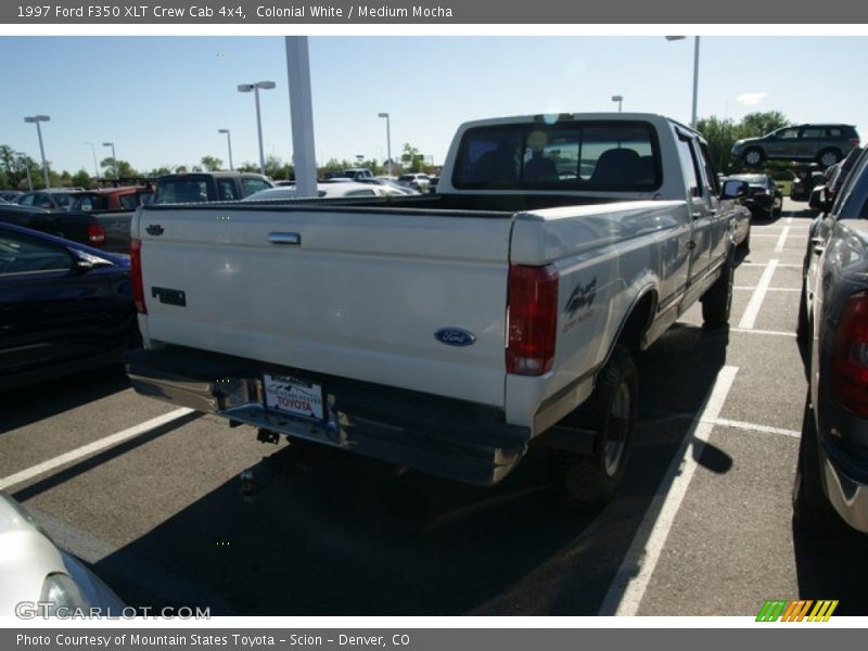 Colonial White / Medium Mocha 1997 Ford F350 XLT Crew Cab 4x4