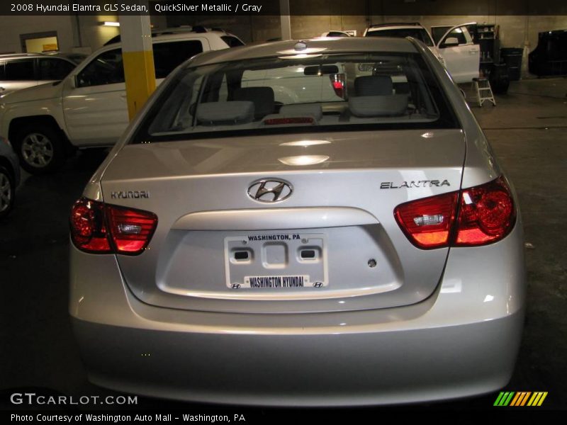 QuickSilver Metallic / Gray 2008 Hyundai Elantra GLS Sedan