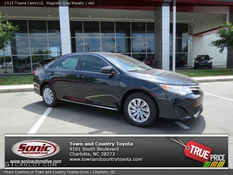 Magnetic Gray Metallic / Ash 2013 Toyota Camry LE