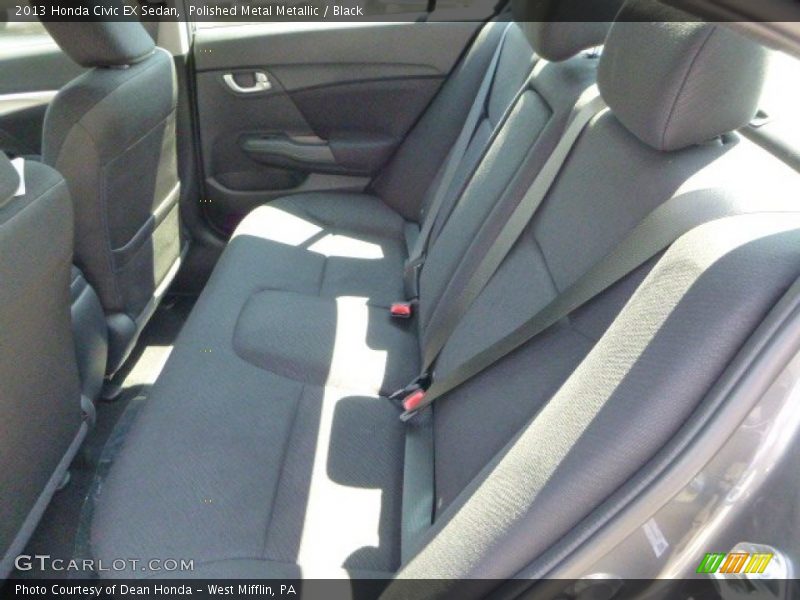 Polished Metal Metallic / Black 2013 Honda Civic EX Sedan
