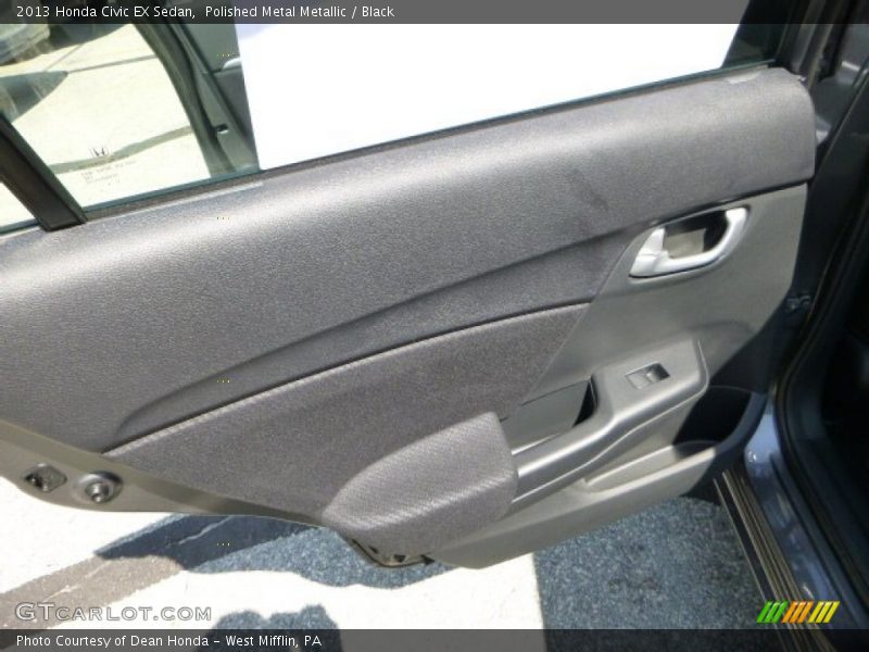 Polished Metal Metallic / Black 2013 Honda Civic EX Sedan
