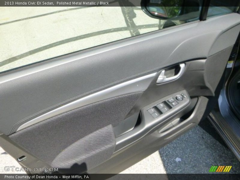 Polished Metal Metallic / Black 2013 Honda Civic EX Sedan