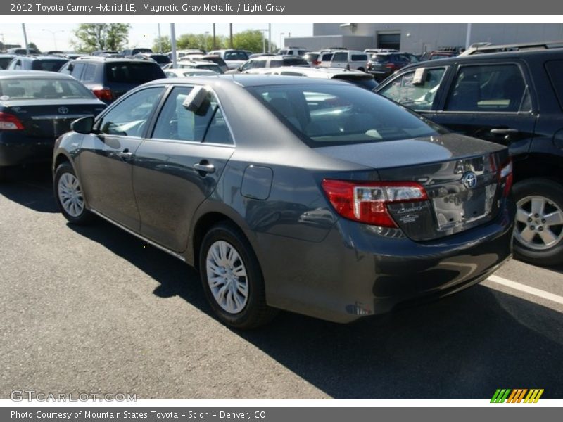 Magnetic Gray Metallic / Light Gray 2012 Toyota Camry Hybrid LE