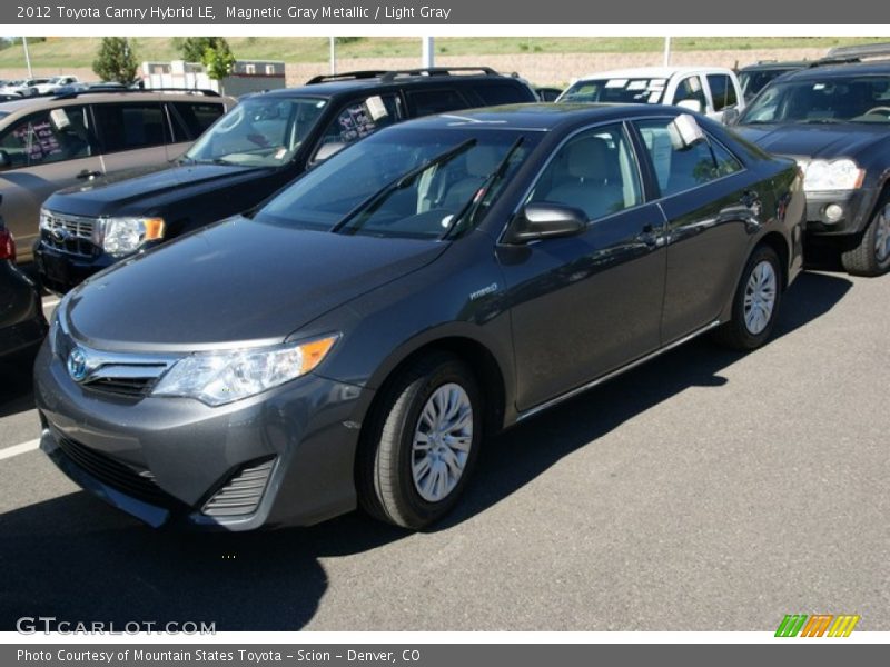 Magnetic Gray Metallic / Light Gray 2012 Toyota Camry Hybrid LE