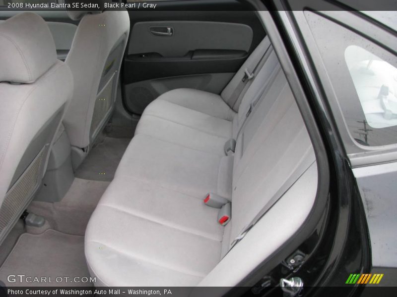 Black Pearl / Gray 2008 Hyundai Elantra SE Sedan