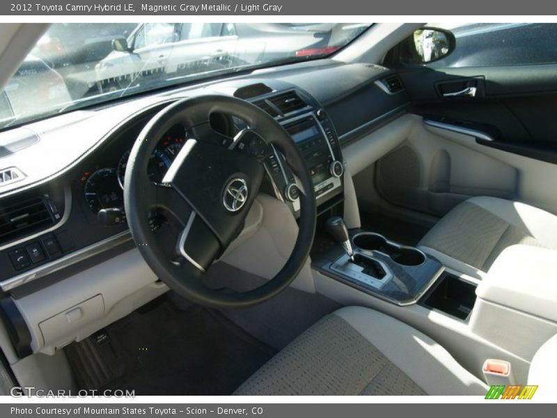 Magnetic Gray Metallic / Light Gray 2012 Toyota Camry Hybrid LE