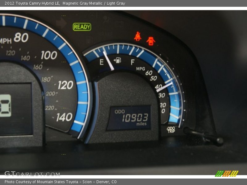 Magnetic Gray Metallic / Light Gray 2012 Toyota Camry Hybrid LE