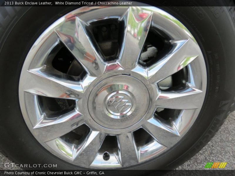 White Diamond Tricoat / Choccachino Leather 2013 Buick Enclave Leather