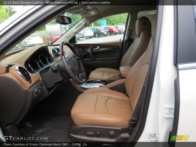 White Diamond Tricoat / Choccachino Leather 2013 Buick Enclave Leather