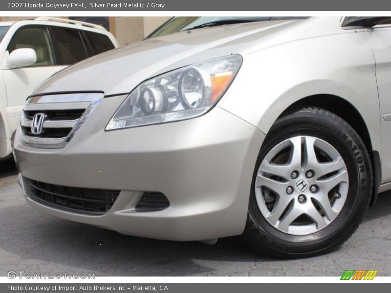 Silver Pearl Metallic / Gray 2007 Honda Odyssey EX-L