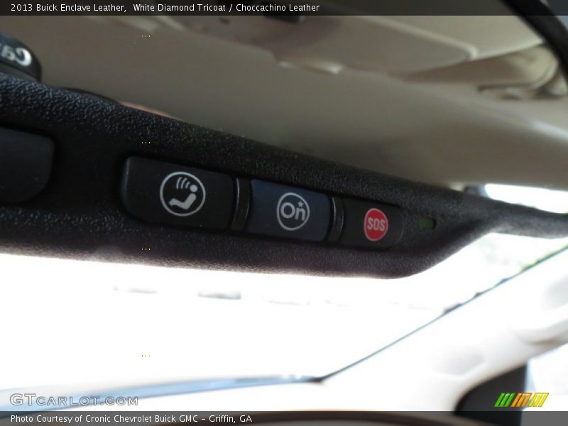 White Diamond Tricoat / Choccachino Leather 2013 Buick Enclave Leather