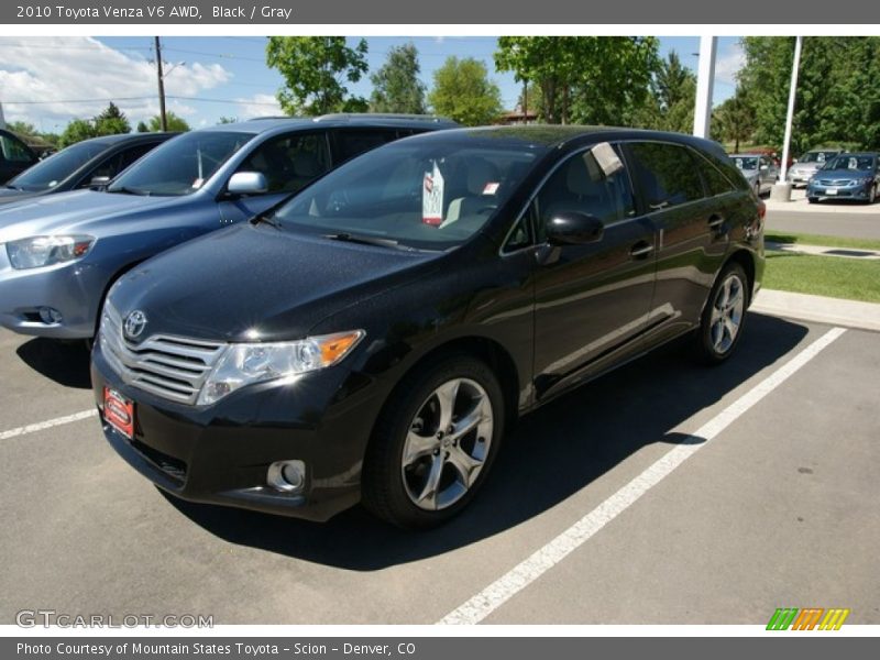 Black / Gray 2010 Toyota Venza V6 AWD