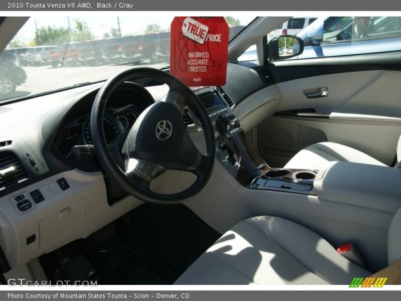 Black / Gray 2010 Toyota Venza V6 AWD