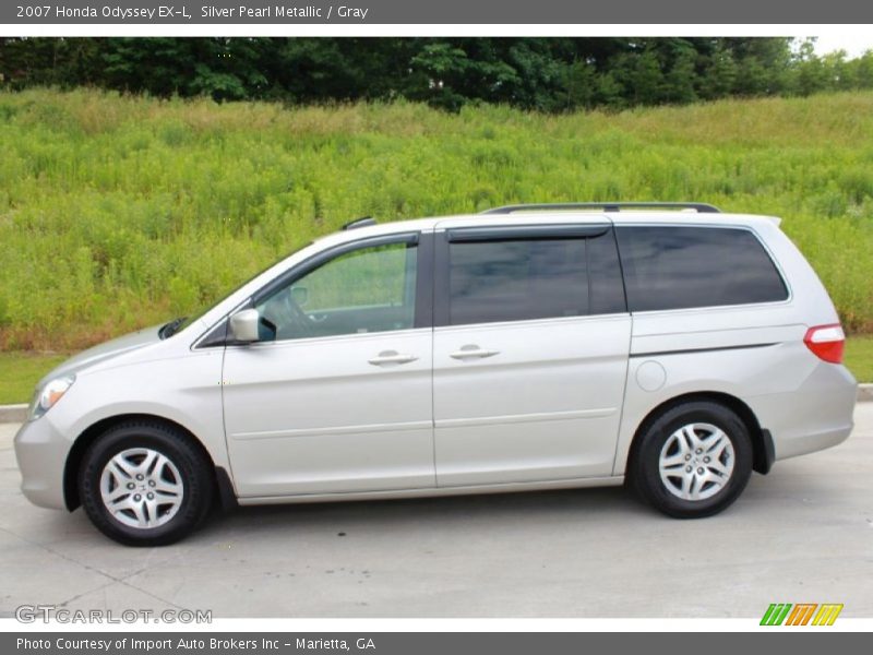 Silver Pearl Metallic / Gray 2007 Honda Odyssey EX-L