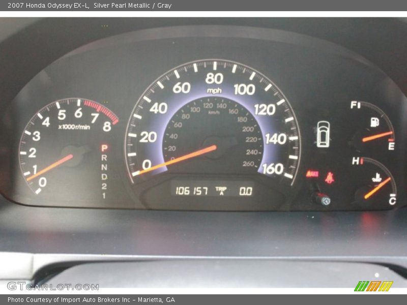 Silver Pearl Metallic / Gray 2007 Honda Odyssey EX-L
