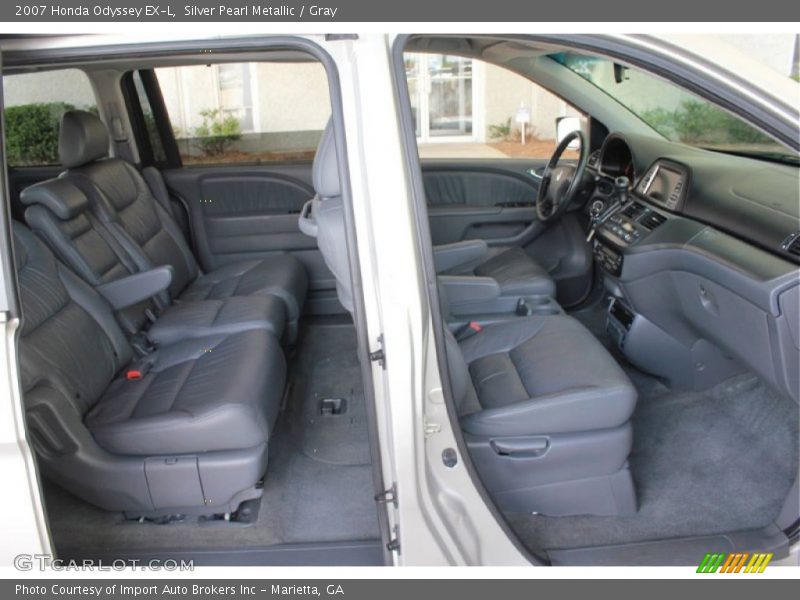 Silver Pearl Metallic / Gray 2007 Honda Odyssey EX-L