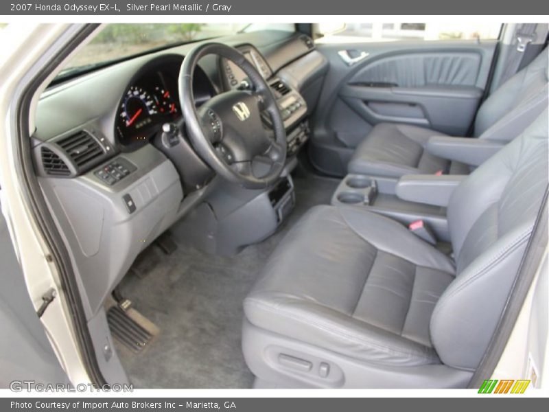 Silver Pearl Metallic / Gray 2007 Honda Odyssey EX-L