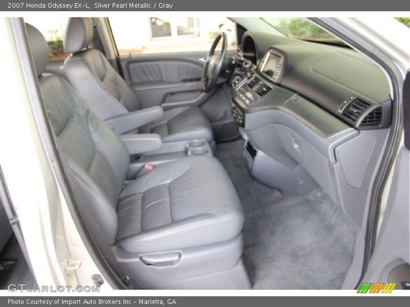 Silver Pearl Metallic / Gray 2007 Honda Odyssey EX-L