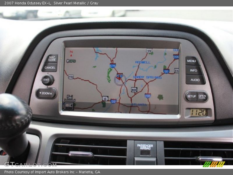 Silver Pearl Metallic / Gray 2007 Honda Odyssey EX-L