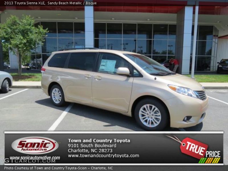 Sandy Beach Metallic / Bisque 2013 Toyota Sienna XLE