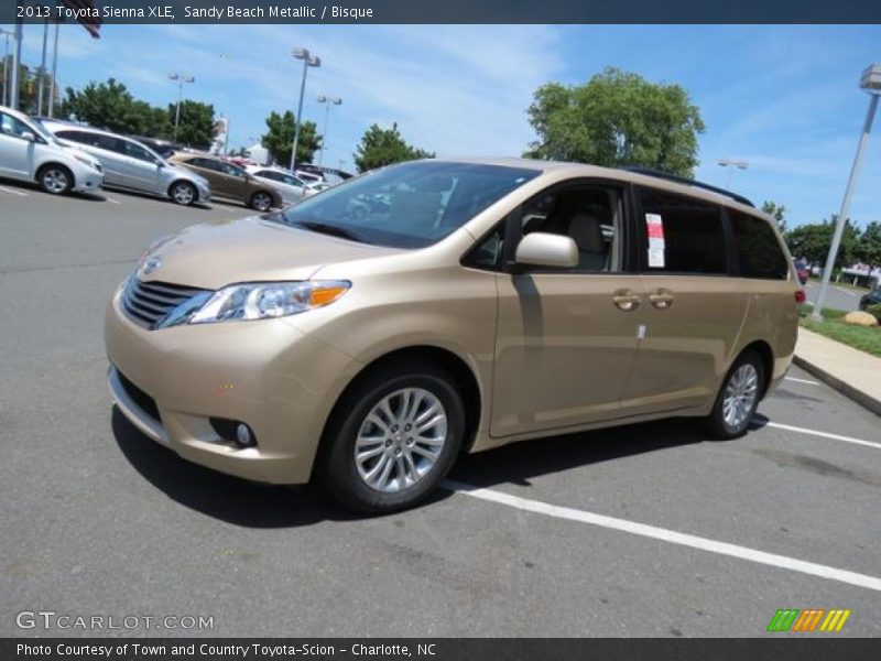 Sandy Beach Metallic / Bisque 2013 Toyota Sienna XLE
