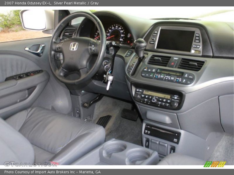 Silver Pearl Metallic / Gray 2007 Honda Odyssey EX-L