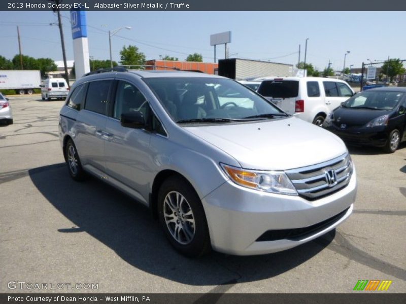 Alabaster Silver Metallic / Truffle 2013 Honda Odyssey EX-L