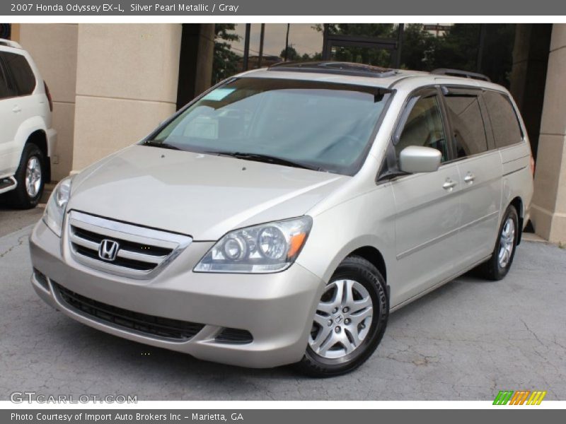 Silver Pearl Metallic / Gray 2007 Honda Odyssey EX-L