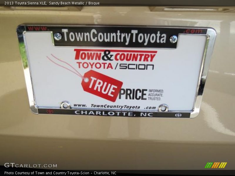 Sandy Beach Metallic / Bisque 2013 Toyota Sienna XLE