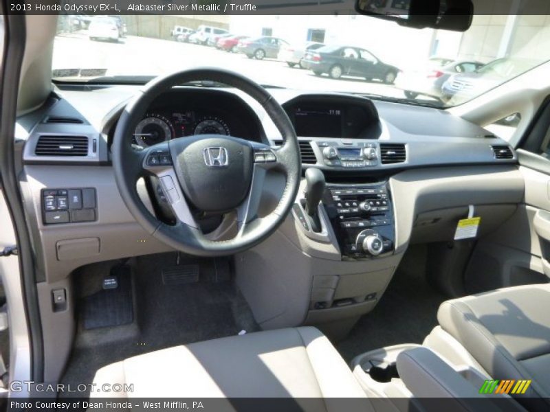 Alabaster Silver Metallic / Truffle 2013 Honda Odyssey EX-L