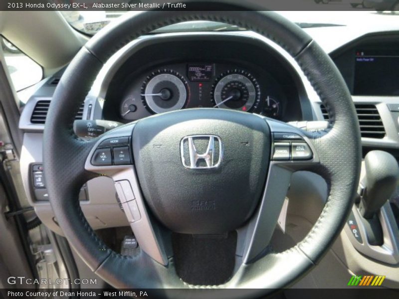 Alabaster Silver Metallic / Truffle 2013 Honda Odyssey EX-L