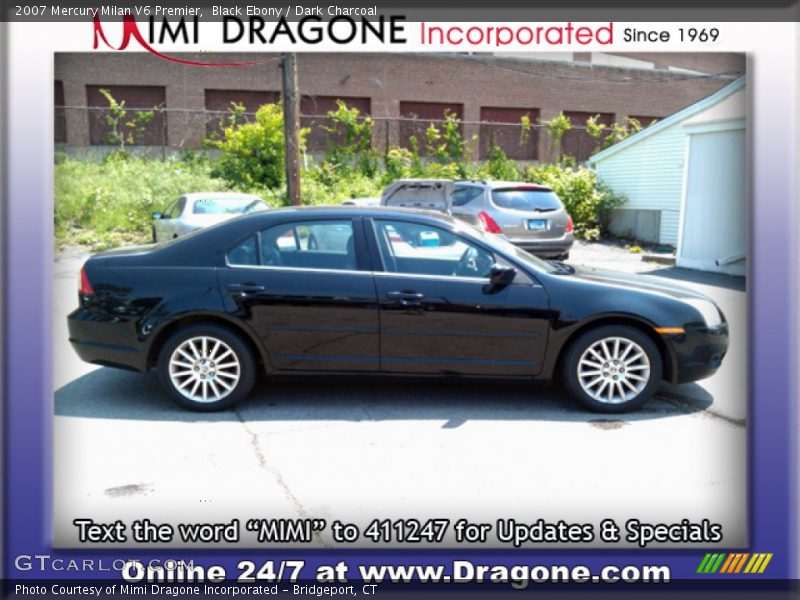 Black Ebony / Dark Charcoal 2007 Mercury Milan V6 Premier