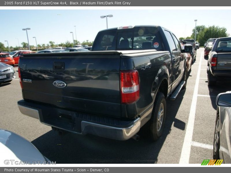 Black / Medium Flint/Dark Flint Grey 2005 Ford F150 XLT SuperCrew 4x4