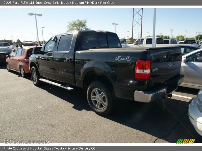 Black / Medium Flint/Dark Flint Grey 2005 Ford F150 XLT SuperCrew 4x4