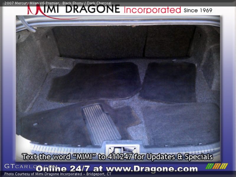 Black Ebony / Dark Charcoal 2007 Mercury Milan V6 Premier