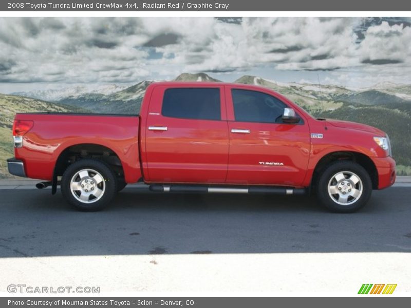 Radiant Red / Graphite Gray 2008 Toyota Tundra Limited CrewMax 4x4