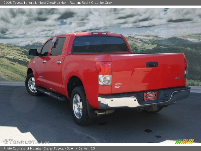 Radiant Red / Graphite Gray 2008 Toyota Tundra Limited CrewMax 4x4