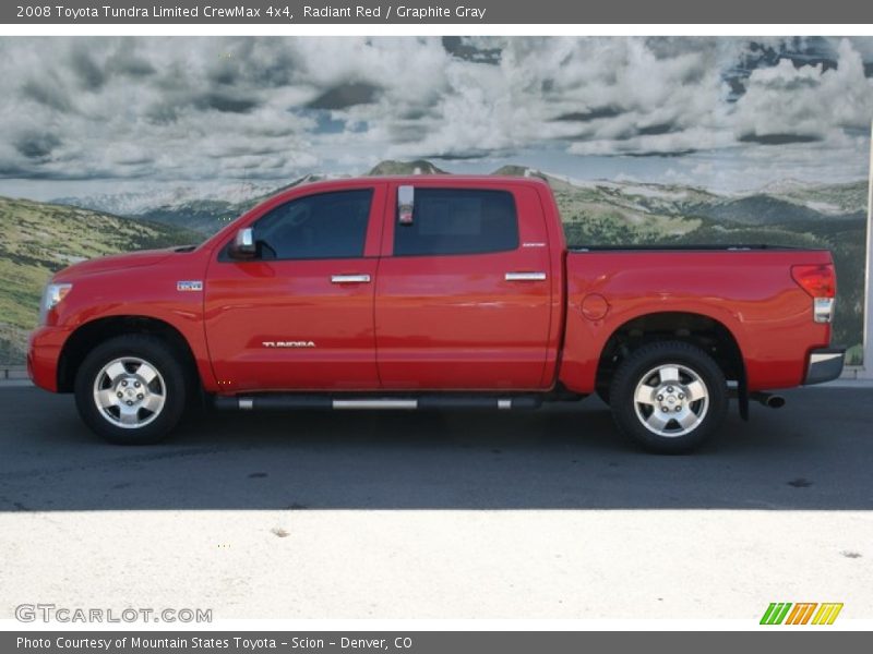 Radiant Red / Graphite Gray 2008 Toyota Tundra Limited CrewMax 4x4