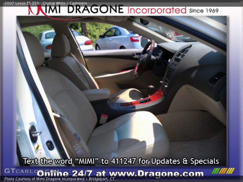 Crystal White / Cashmere 2007 Lexus ES 350