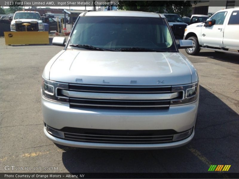 Ingot Silver Metallic / Charcoal Black 2013 Ford Flex Limited AWD