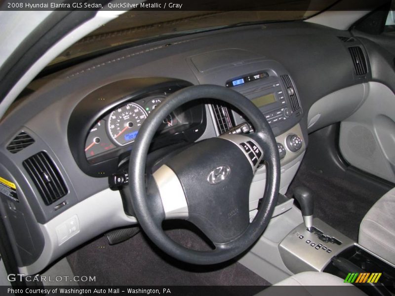 QuickSilver Metallic / Gray 2008 Hyundai Elantra GLS Sedan
