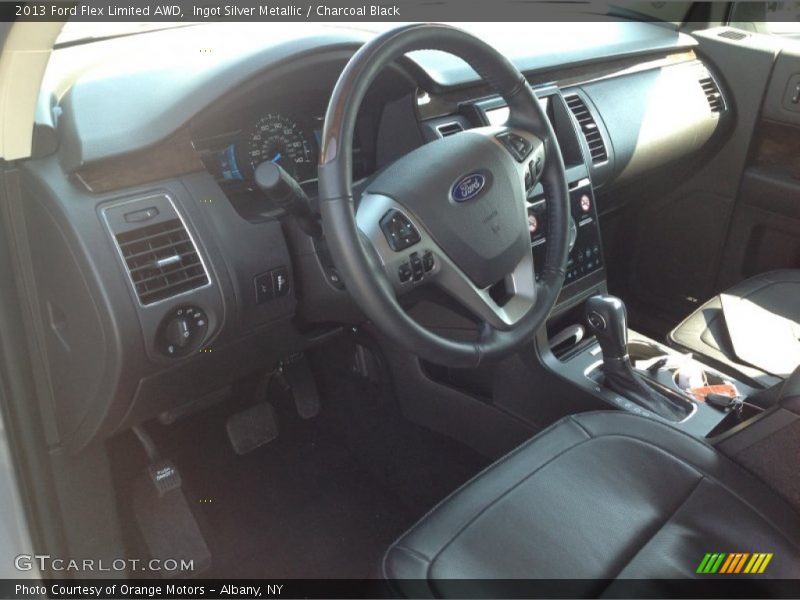 Ingot Silver Metallic / Charcoal Black 2013 Ford Flex Limited AWD