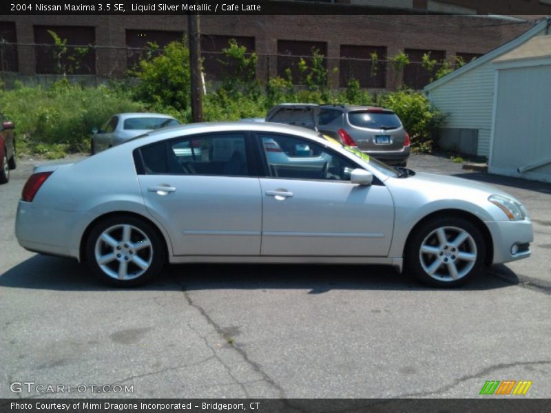 Liquid Silver Metallic / Cafe Latte 2004 Nissan Maxima 3.5 SE